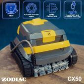 Zodiac CX50 Robotic Pool Cleaner w/Caddy & Dual Stage Filtration. Floor, Wall, Waterline