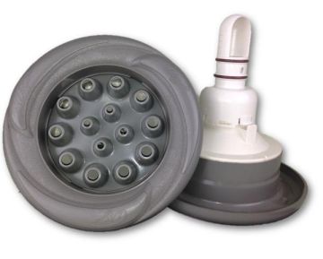 *NLA* - LA Spas Grey Master Massage Jet with Logo  - Spa Spare Part