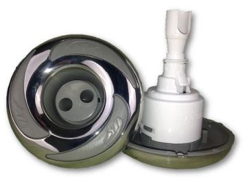 *NLA* - LA Spas Stainless Steel Mini Storm Pulse with Logo  - Spa Spare Part