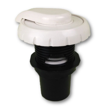 Waterway 1" White Notched Air Control WW-660-3570 - Spa Spare Part