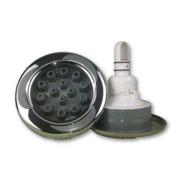 LA Spas Stainless Steel Master Massage Jet with Logo LA-PL-40076SS - Spa Spare Part