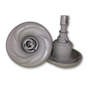 LA Spas Grey Mini Storm Directional Jet with Logo LA-PL-40225 - Spa Spare Part