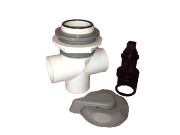 Waterway Top Access 1" Scalloped Grey Diverter WW-600-4217 - Spa Spare Part