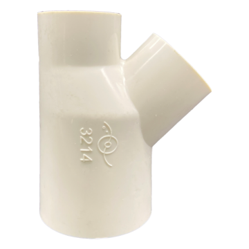 Reducing Tee - 40mm x 25mm x 25mm - 45o E-3214 - Spa Spare Part