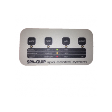 Davey Spa-Quip Pulsar Series 4 Button Overlay for Spa Controller Q916568 - Spa Spare Part