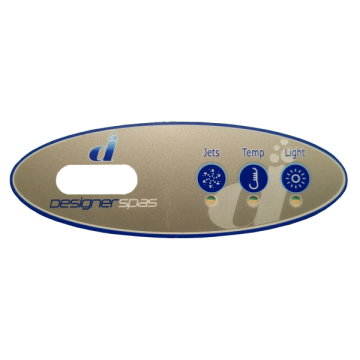 Balboa(Designer Spas) VL200 3 Button Overlay B-SCOL0015* - Spa Spare Part