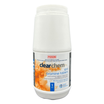 Clearchem Bromine Tablets 1kg *DG* LC-CC.SBT.1K - Spa Chemical