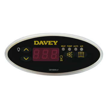 Davey/Spa-Quip SP400/500/601 Oval Touchpad and Overlay Q71093-03OVAL - Spa Spare Part