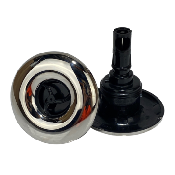 Rising Dragon 3" Single Pulse Jet Stainless Steel and Black RD-203-3411S - Spa Spare Part