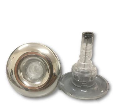 Rising Dragon 3" Directional Jet S/Steel and Grey(Clear) RD-203-3717DS - Spa Spare Part