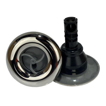 Rising Dragon 4" Single Pulse Jet Stainless Steel and Grey RD-203-4417S - Spa Spare Part