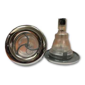 Rising Dragon 5" Single Pulse Jet S/Steel and Grey(Clear) RD-203-5417DS - Spa Spare Part