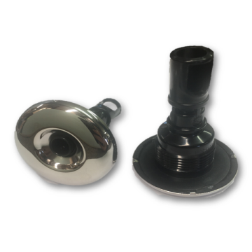 Rising Dragon 2.25" Directional Jet Stainless Steel and Black RD-223-2311S - Spa Spare Part