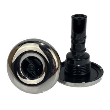 Rising Dragon 2" Spinning Jet Stainless Steel and Black RD-223-2411S - Spa Spare Part