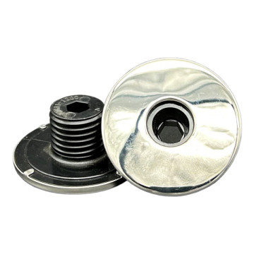 Rising Dragon Large Face Air Injector/Jet Stainless & Black RD-611-1021S - Spa Spare Part