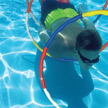 Poolmaster Dolphin Slalom Game - 3x Dive Rings - Swimming Pool Toy
