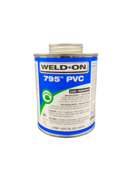 GLUE: Weld On 795(Clear) 473ml (Box 12) *DG* PFGL795L - Spa Spare Part