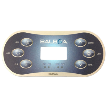 Balboa TP600 Overlay Only(J1/AUX/Flip) B-12101 - Spa Spare Part