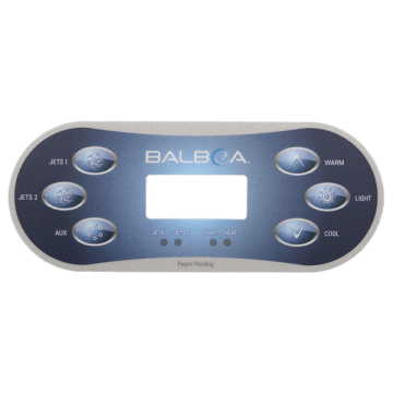 Balboa TP600 Overlay Only(J1/J2/AUX) B-12762 - Spa Spare Part