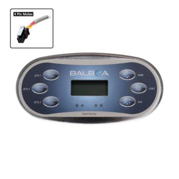 Balboa TP600 Touchpad and Overlay(3Jets/Aux) M8 B-50616 - Spa Spare Part