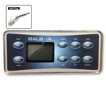 Balboa VL801D Touchpad and Overlay (SZ Controllers) B-51058 - Spa Spare Part
