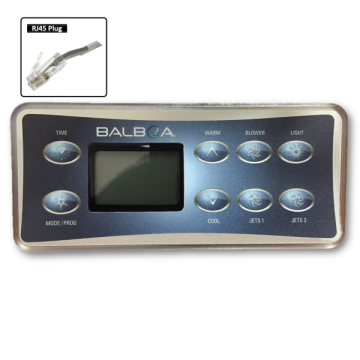 Balboa VL801D Touchpad and Overlay (DZ Controllers) B-54108 - Spa Spare Part