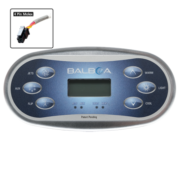 Balboa TP600 Touchpad and Overlay(Jets/AUX/FLIP) B-55673 - Spa Spare Part