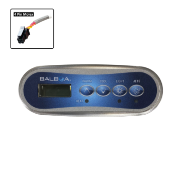 Balboa TP200W Touchpad and Overlay (W,C,L,J) B-57283 - Spa Spare Part