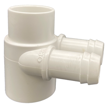 Manifold - Water - 2 Port - 25mm x 19mm Barb(side by side) E-3230 - Spa Spare Part