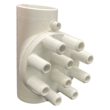 Manifold - Air - Decapod 10 Port/10mm 25mm x 25mm E-3237 - Spa Spare Part