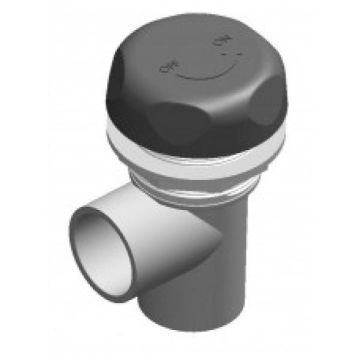 Valve On/Off 90o-Graphite E-4025 - Spa Spare Part