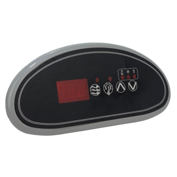TOUCHPAD: Hydro-Quip ECO-1 Crescent and Overlay(P,L,U,D) HQ-34-0209-0-K - Spa Spare Part