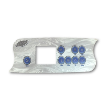 OVERLAY: K-72 8 Button(1pump) LA-PL-49570-05 - Spa Spare Part