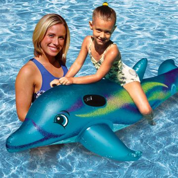 AquaFun Dolphin Super Jumbo Rider Swimming Pool Toy / Float - 183 cm
