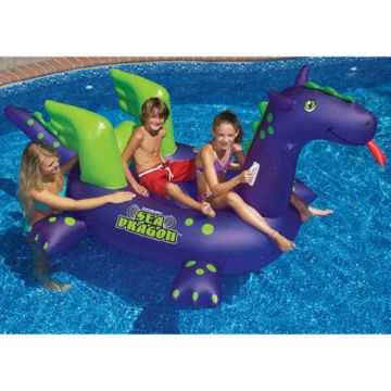 Swimsportz Sea Dragon Large Inflatable Swimming Pool Toy / Float 290cm