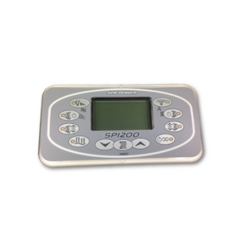 Davey Spa-Quip SP1200 Rectangular Touchpad and Overlay 10m Lead for Spa Controller Q70069-10SP12 - Spa Spare Part