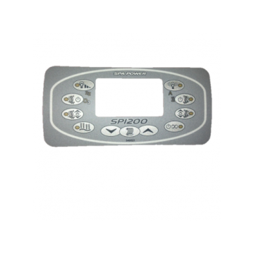 Davey Spa-Quip SP1200 Rectangular Overlay for Spa Controller Q616017 - Spa Spare Part