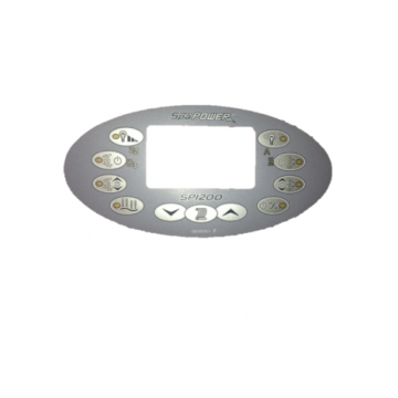 Davey Spa-Quip SP1200 Oval Overlay for Spa Controller Q616016-1 - Spa Spare Part