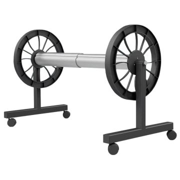 Abgal Apollo Premium Mobile Fixed Height Reel / Roller for Pool Blankets / Covers - Black