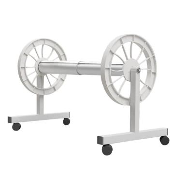 Abgal Apollo Premium Mobile Fixed Height Reel / Roller for Pool Blankets / Covers - White