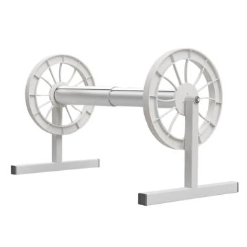 Abgal Apollo Premium Stationary Fixed Height Reel / Roller for Pool Blankets / Covers - White