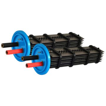 AquaSolis Replacement Pool Chlorinator Cell for AutoChlor AC100HD STD w/ Threadlock Cap Set - Chlorinator Spare Part
