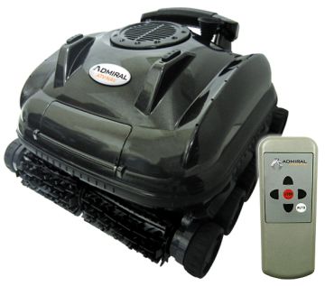 Waterco Admiral ATV-NAV Robotic Pool Cleaner w/Remote & Caddy. Wall, Floor, Waterline, Steps + Scrubber