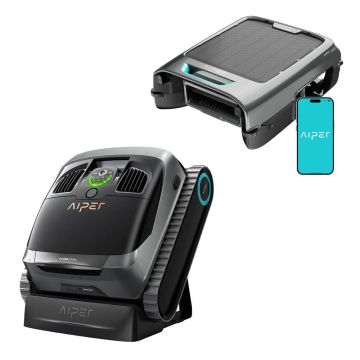 Aiper Scuba X1 Pro Cordless Pool Cleaner and Surfer S2 Solar Power Cordless Pool Skimmer Bundle
