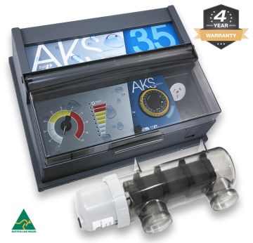 Poolrite AKS 350 35g Pool Chlorinator 4Y Warranty (Retrofits All AKS, Surechlor, Enduro & Endurochlor Chlorinators)
