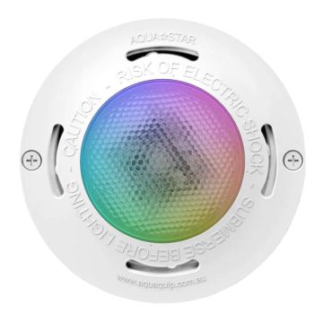 Aqua-Quip Evo2 Series 1 x Multi-Colour PRO RGB+W LED Pentair Program Concrete Niche Mount Pool Light