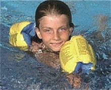 AquaFun Deluxe Arm Band Floaties - Swimming Pool Float / Toy