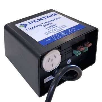 Pentair Plug-In 12V x 60VA (2 Outputs) Transformer for LED Pool Lights