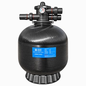 AquaSolis ASMF Series Sand/Glass 21" Fibreglass Media Filter w/ 40mm Multiport Valve