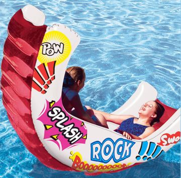 AquaFun Aqua Rocker - Inflatable Pool Air Lounger / Toy / Rocker - 224 x 130cm 